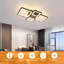 Dawndra Dimmable 4-Light Square LED Flush Mount Ceiling Light