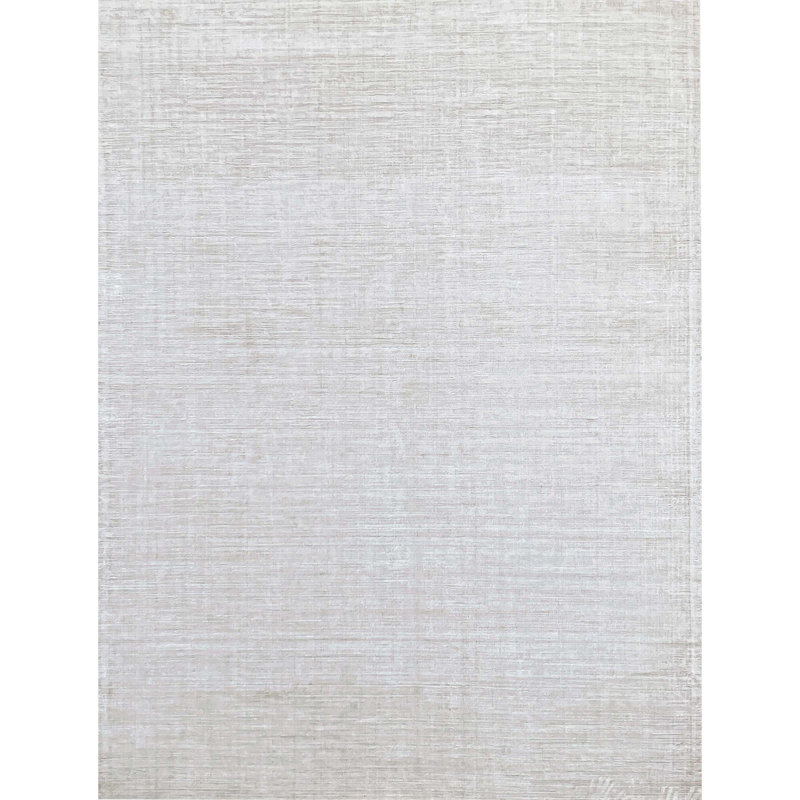 Area Rug in Light Gray, Rectangle 9' x 12'