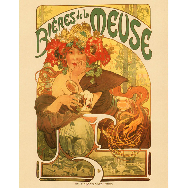 Bières de la Meuse, H 24 po x l 19 po