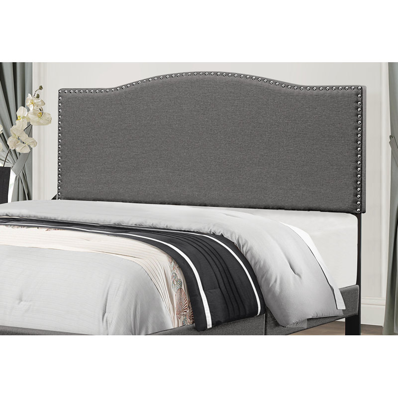 Tête de lit tapissier Vyron, Double/grand, Gris