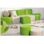 Pouf rond basique - H: 6 po-1486556