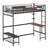 Metal Frame Loft Bed with Storage