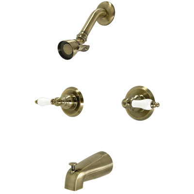 Kingston Brass Victorian Double-Handle Tub and Shower Faucet