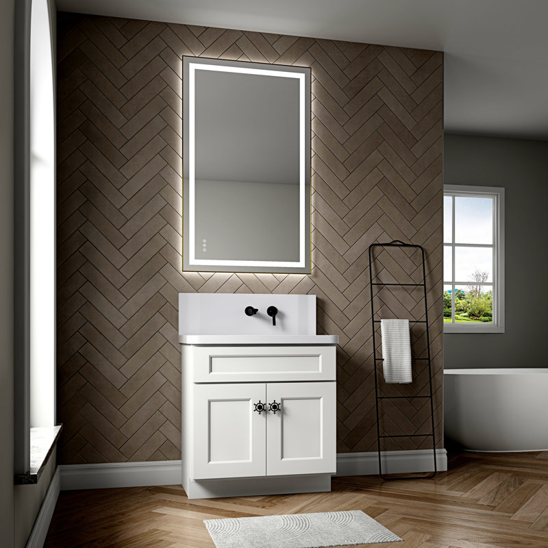 Bathroom  Led Mirror Is Multi-Functional And Each Function Is Controlled By A Smart Touch Button.