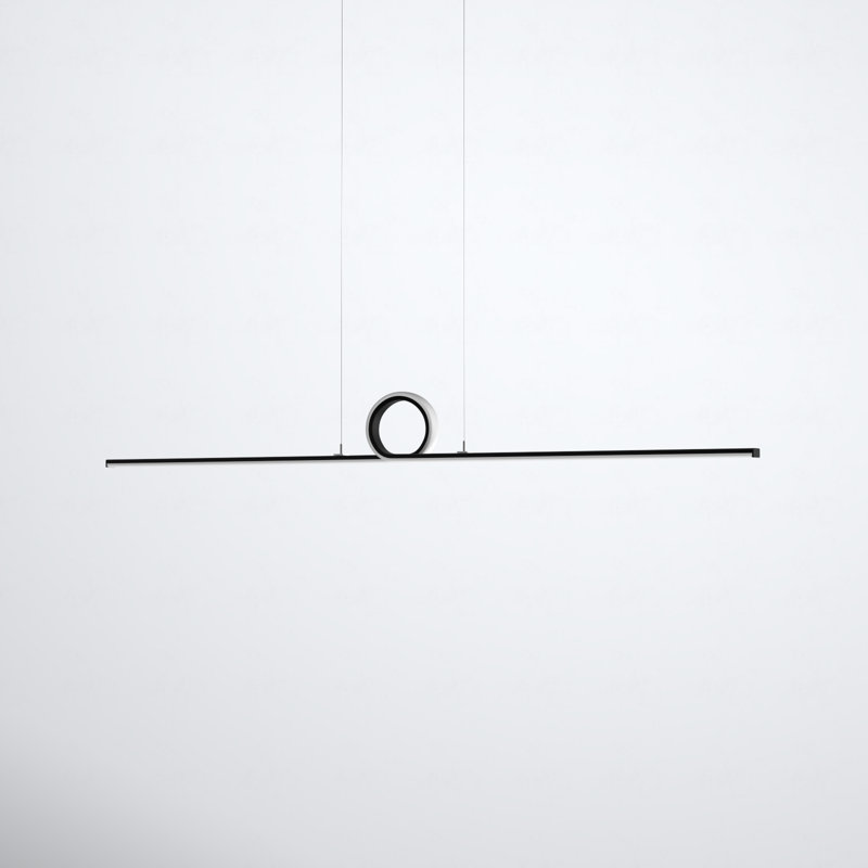 Dane 1 - Light LED Unique/Statement Pendant, Black