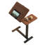 Bureau mobile réglable, poste de travail compact et moderne en bois et métal pour la maison