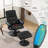 PU Leather Massage Reclining Chair with Ottoman-2105266457