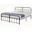 Structure de lit très grand avec tête de lit et pied de lit Kempst, base de lit plateforme classique en métal, sommier avec support à lattes en métal robuste, aucun sommier requis, silencieux-1973685403-1970483955