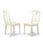 Ensemble de table de cuisine 3 pièces pour petits espaces comprenant une table ronde avec piédestal et 2 chaises de salle à manger, lin blanc-798067703-713939303-713939301