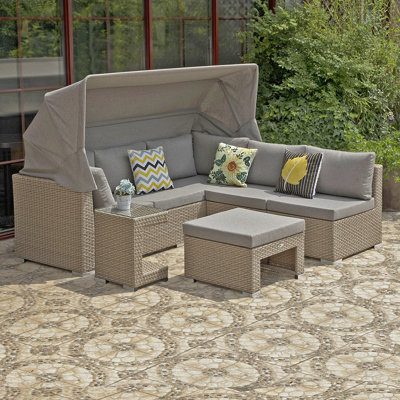 Mccrady Fully Assembled Aluminum Outdoor Patio Daybed by Bayou Breeze
