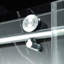 Portes de douche coulissantes simples sans cadre l 45,5 à 48 po x H 76 po avec verre trempé transparent de 3/8 po (10 mm), système de fermeture en douceur et film antidéflagrant-110974475