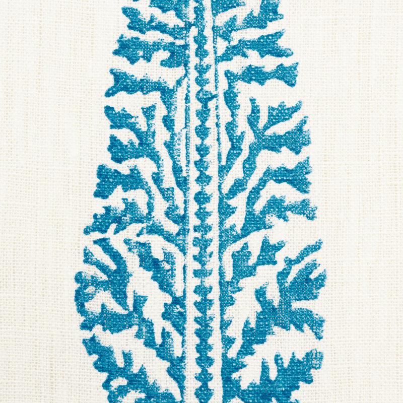 Juniper Block Print Fabric, Blue
