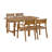 Susa 4 - Person Acacia Wood Patio Dining Set with Rectangular Table-7684099