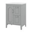Meuble-lavabo avec tablette réglable et 2 tiroirs-1825136209
