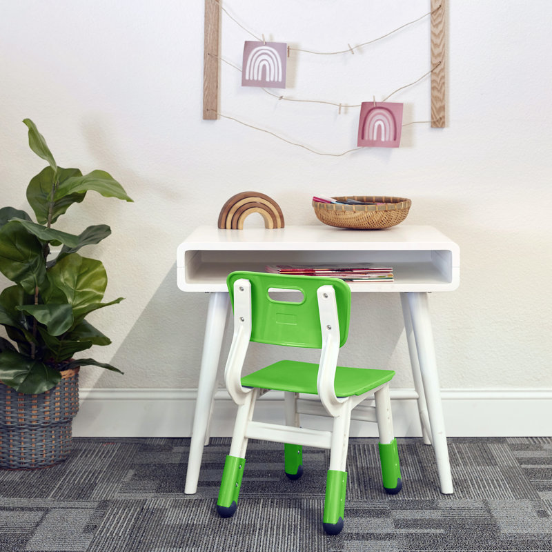 ECR4Kids Classroom Adjustable Chair, Flexible Seating, 2-Pack, Green