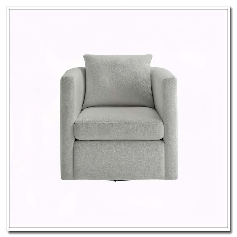 Fauteuil demi-tonneau Sutton, Gris clair