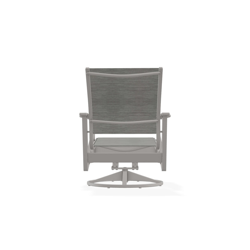 Wexler Outdoor Swivel Lounge Chair, Warm Gray, Deacon