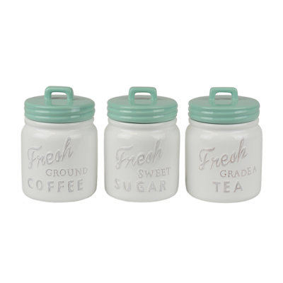 Landreth Ceramic / Porcelain Canister - Set of 3