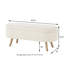 Banc de rangement avec repose-pieds ovale Luxury-139923766