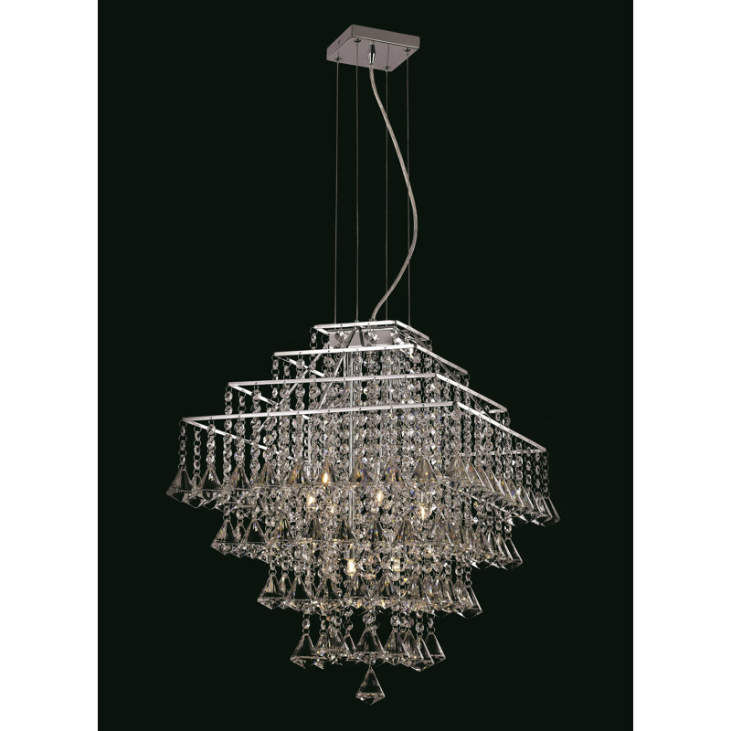 6 - Light Crystal Chandelier