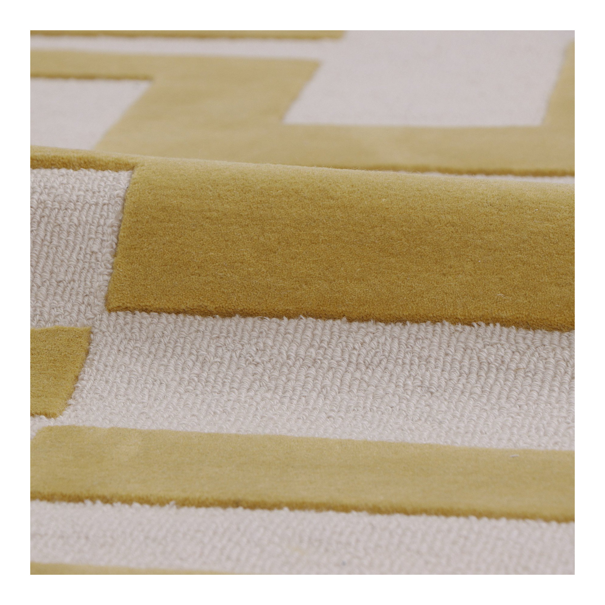 Handmade Mustard Yellow Rug, Rectangle 12' x 15'