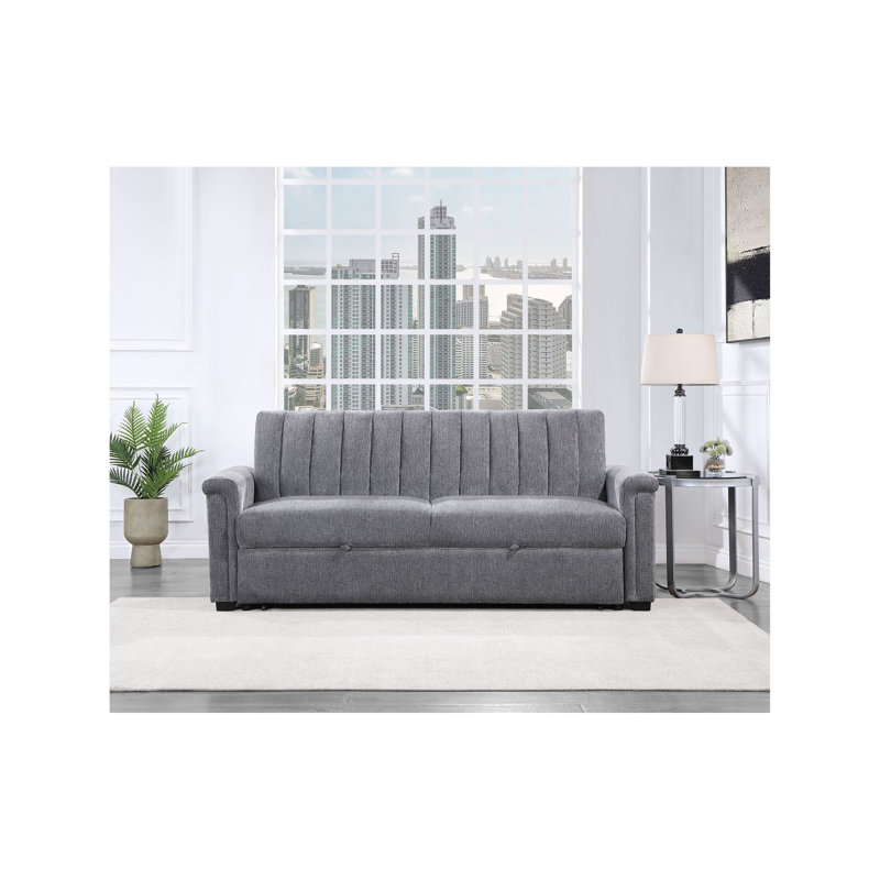 kona dark grey pull out sofa
