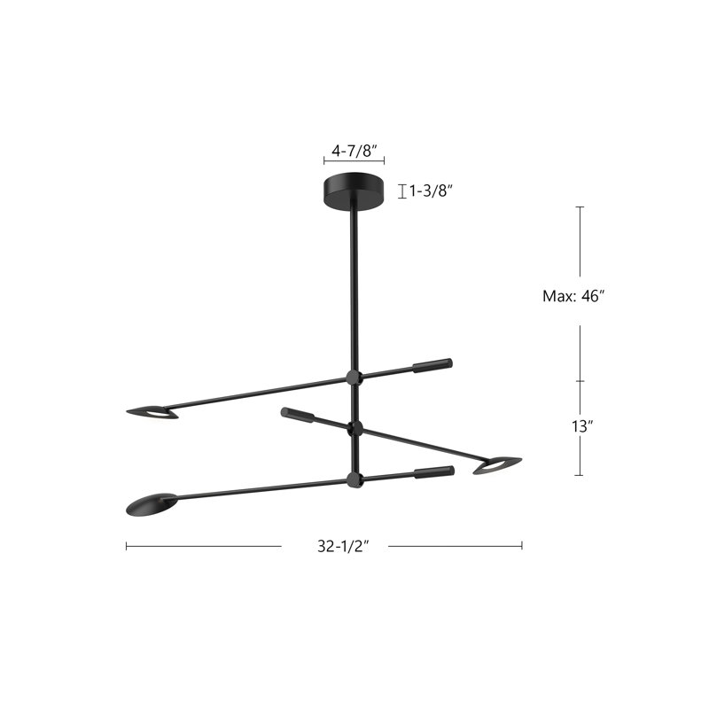 Rotaire 3 - Light LED Chandelier