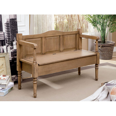 Banc de rangement en bois Mouton