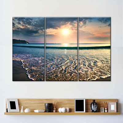" Large Sunset " 3 - Pieces