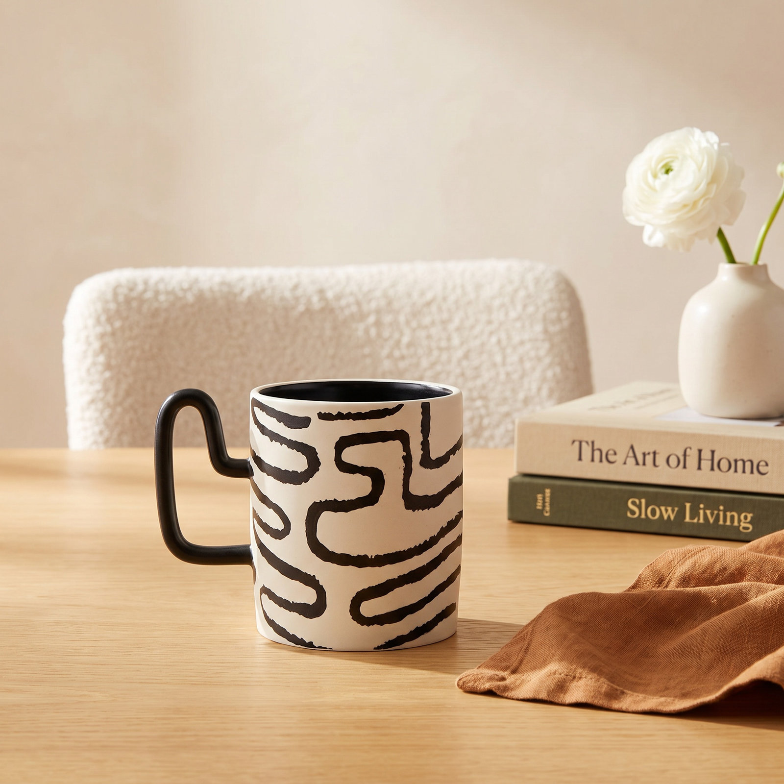Caigan Hand-Painted Ceramic Mug