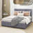 Queen 4 Drawers Upholstered Platform Bed with Headboard-240417703