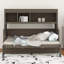 Lit escamotable simple avec bureau, cadre de lit mural en bois avec tablettes de rangement, cadre de lit armoire de ferme peu encombrant-2129735272