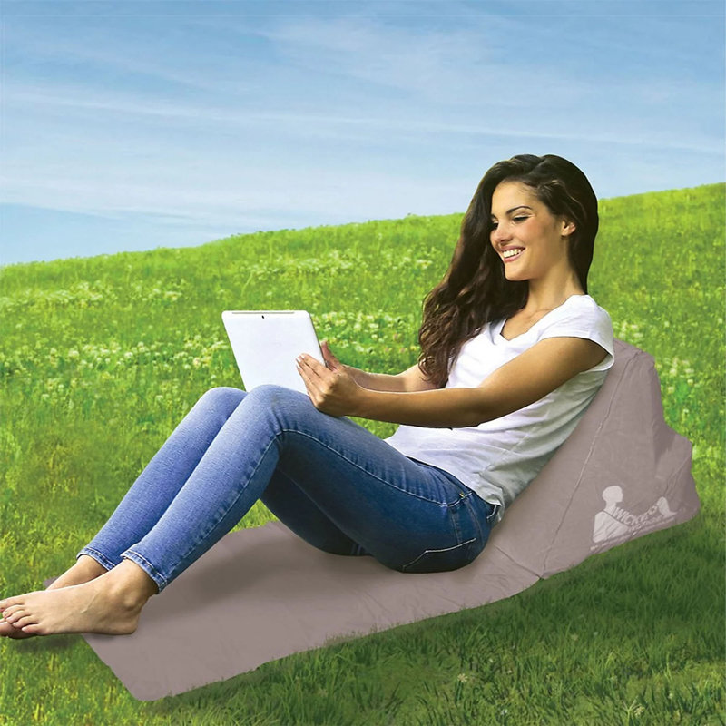 Original Products Lazy Wedge Inflatable Lounger - Grey