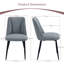 Modern Linen/Suede Upholstered Dining Chair with 8cm Thickened Cushion-417306424-417306426