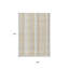 Tapis extérieur lavable à carreaux ivoire beige et brun clair 8 pi x 10 pi