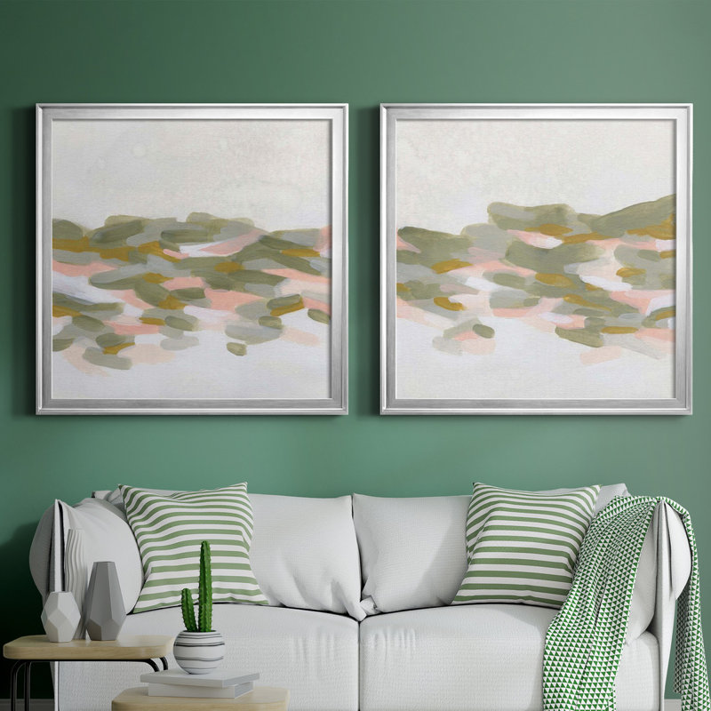Hillside Impressions I - Hillside Impressions I - ensemble de 2 peintures encadrées, H 34,5 po x l 69 po x P 1,5 po