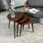  Solid Nesting Table Set Of 3- Oak
