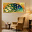 Fantaisie et science-fiction, chérubins floraux, ciel nocturne, ensemble de 3 impressions sur toile-831073473