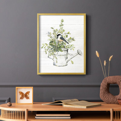 Garden Bird I Framed Print - Solid Wood