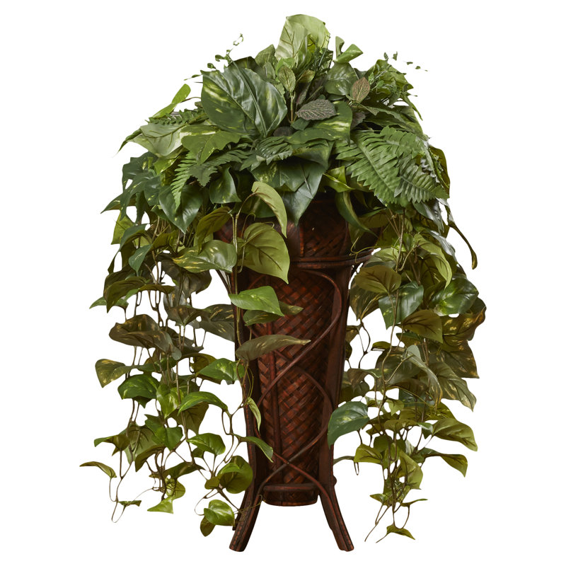 Plante ivy artificielle 14 po dans un vase décoratif Kell