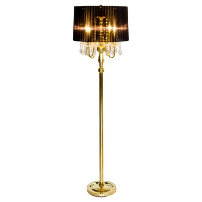 Warwick Chrome Traditional Floor Lamp