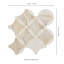 Selene Oro Camira 10 in. x 10 in. Polished Marble Mosaic Floor and Wall Tile