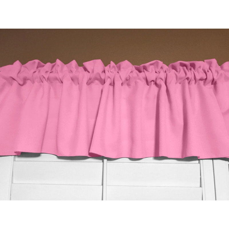 Cantonnière sur mesure l 58 po Pastorella, Rose, L 58 po x L 20 po