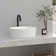 17 Stories 405mm L x 405mm W Marble Ceramic Circular Sink with Overflow