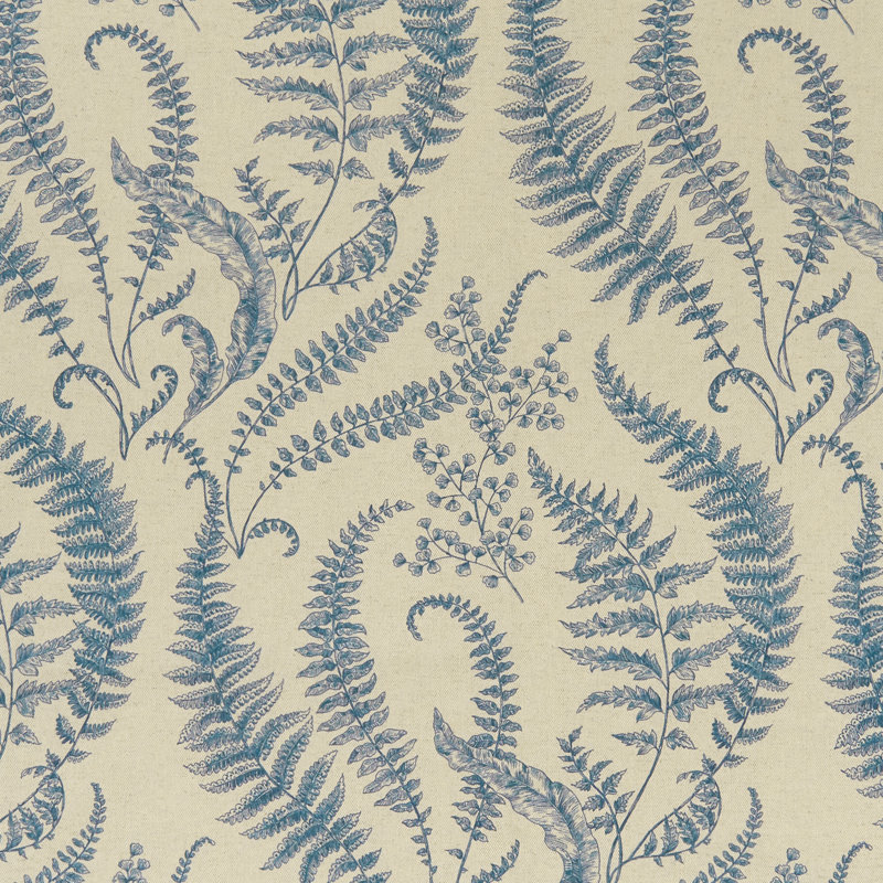 Eden Folium Fabric, Denim
