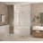 Frameless Shower Door 56-60 "W X 60" H, 1/4 "(6 Mm) Clear Tempered Glass, Explosion Proof Film, Stainless Steel Handle,Brushed Nickel-119866292