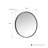 Kaliea Metal Flat Wall Mirror-50402109-50402108