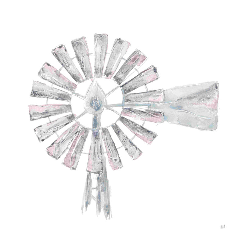 «Textural Windmill I» par Chris Paschke - reproduction, Toile tendue, Non, H 12 po x l 12 po