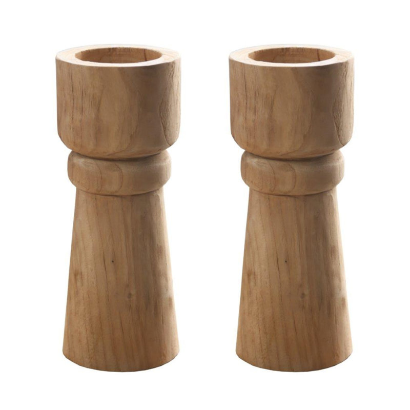 Solid Wood Candlestick