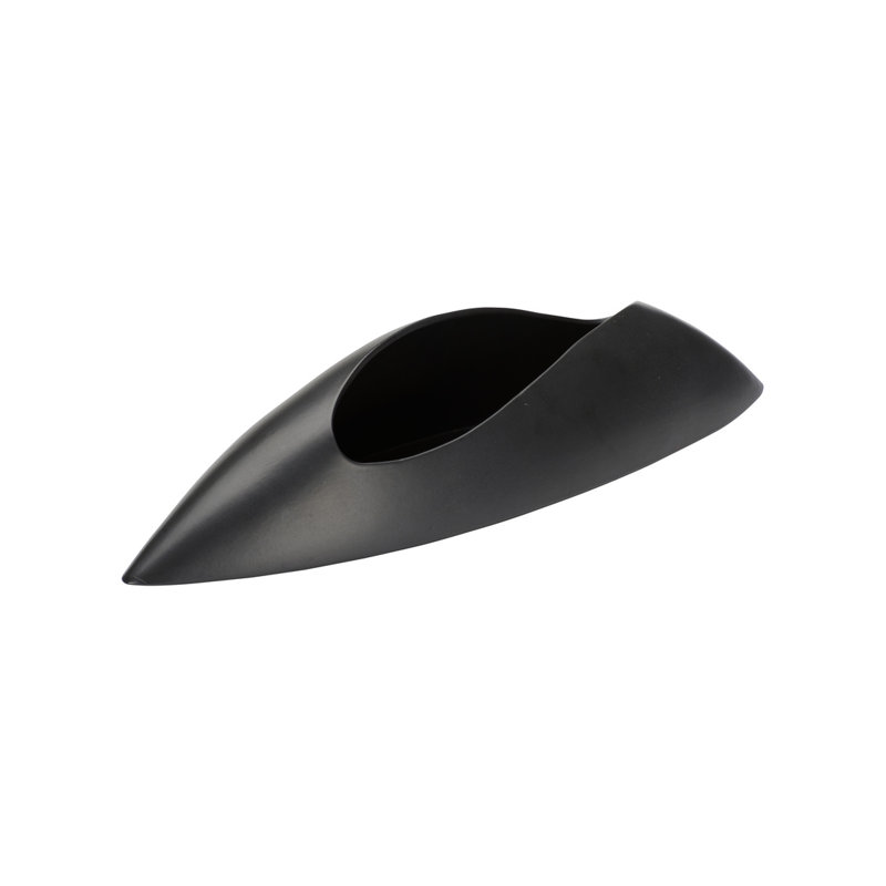 Ikebana Vase - Shiro, Black Glaze